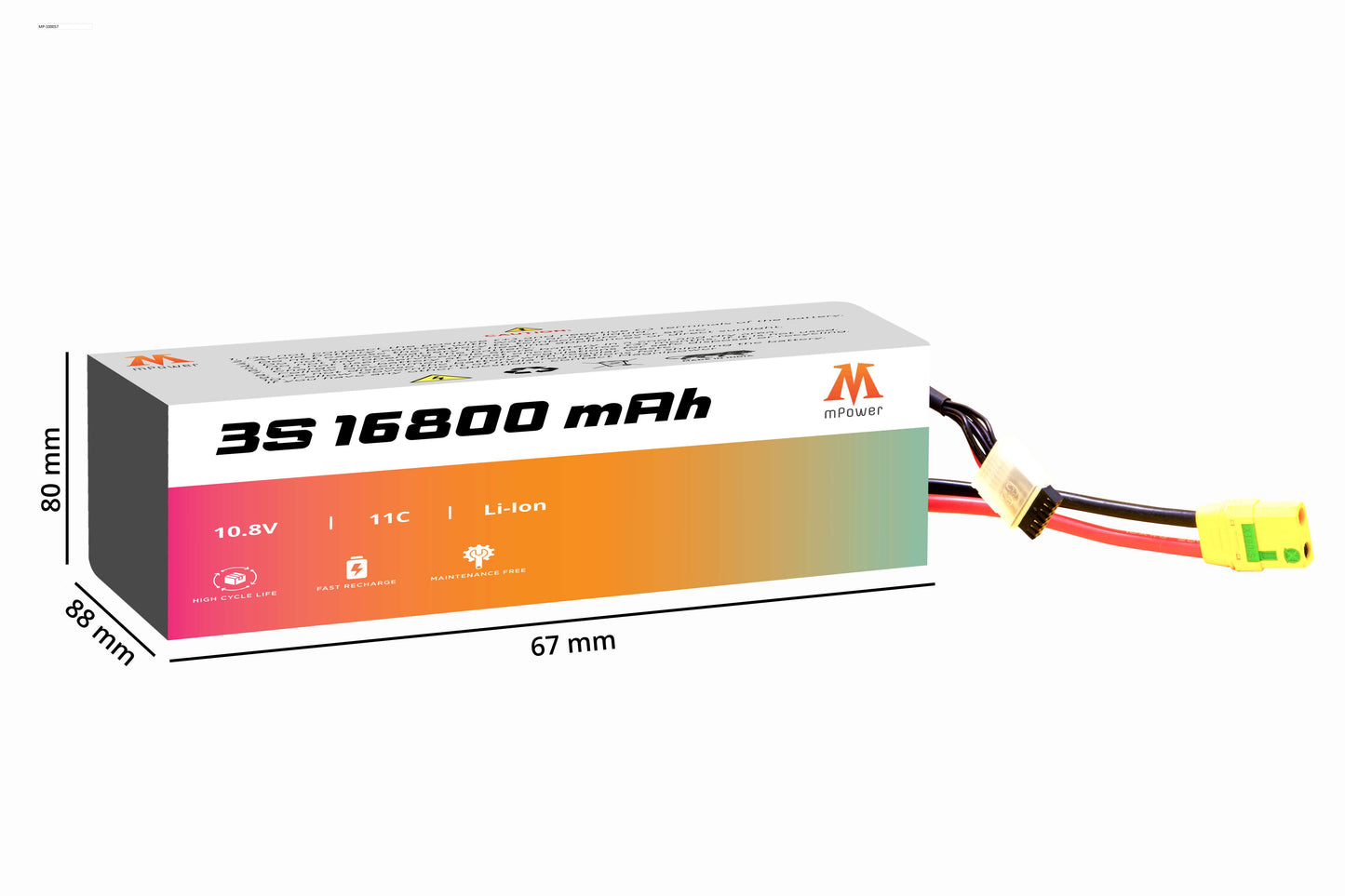 mPower 3S 16800mAh Lithium-Ion Battery for Surveillance Drones-mpowerlithium