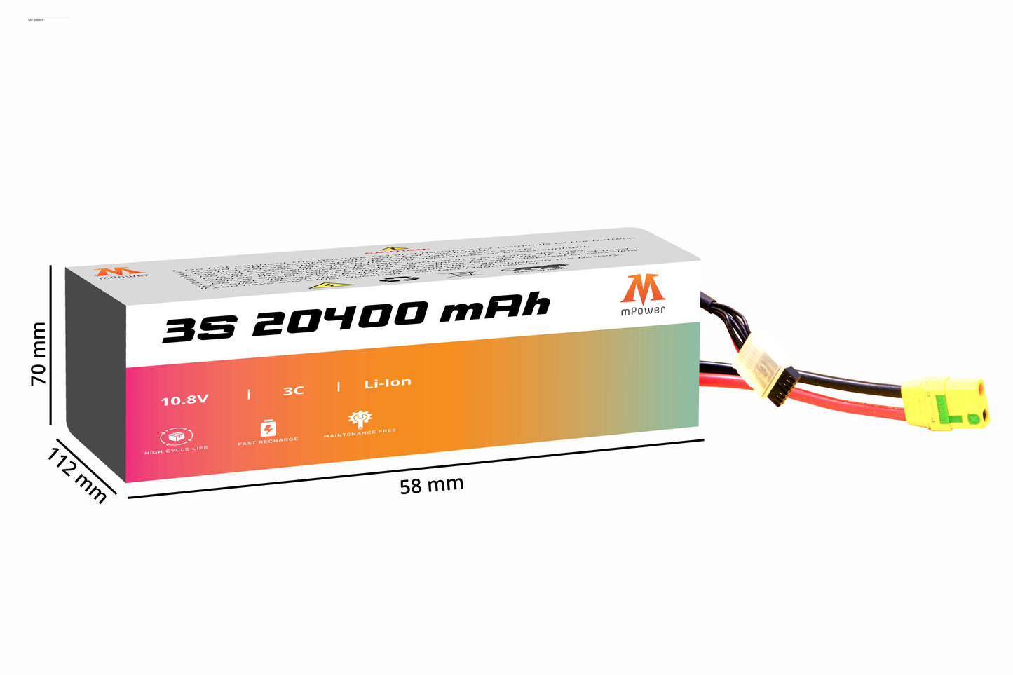 mPower 3S 20400mAh Lithium-Ion Battery for Surveillance Drones-mpowerlithium