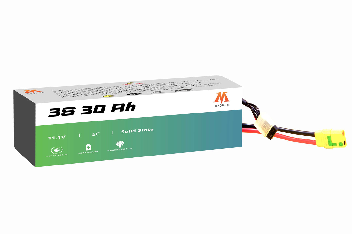 mPower 3S 30Ah Solid States Battery for Surveillance Drones-mpowerlithium