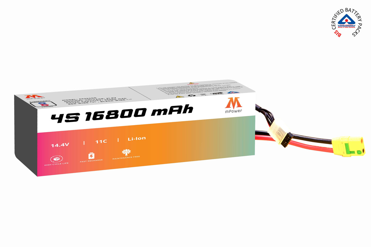 mPower 4S 16800mAh Lithium-Ion Battery for Surveillance Drones-mpowerlithium