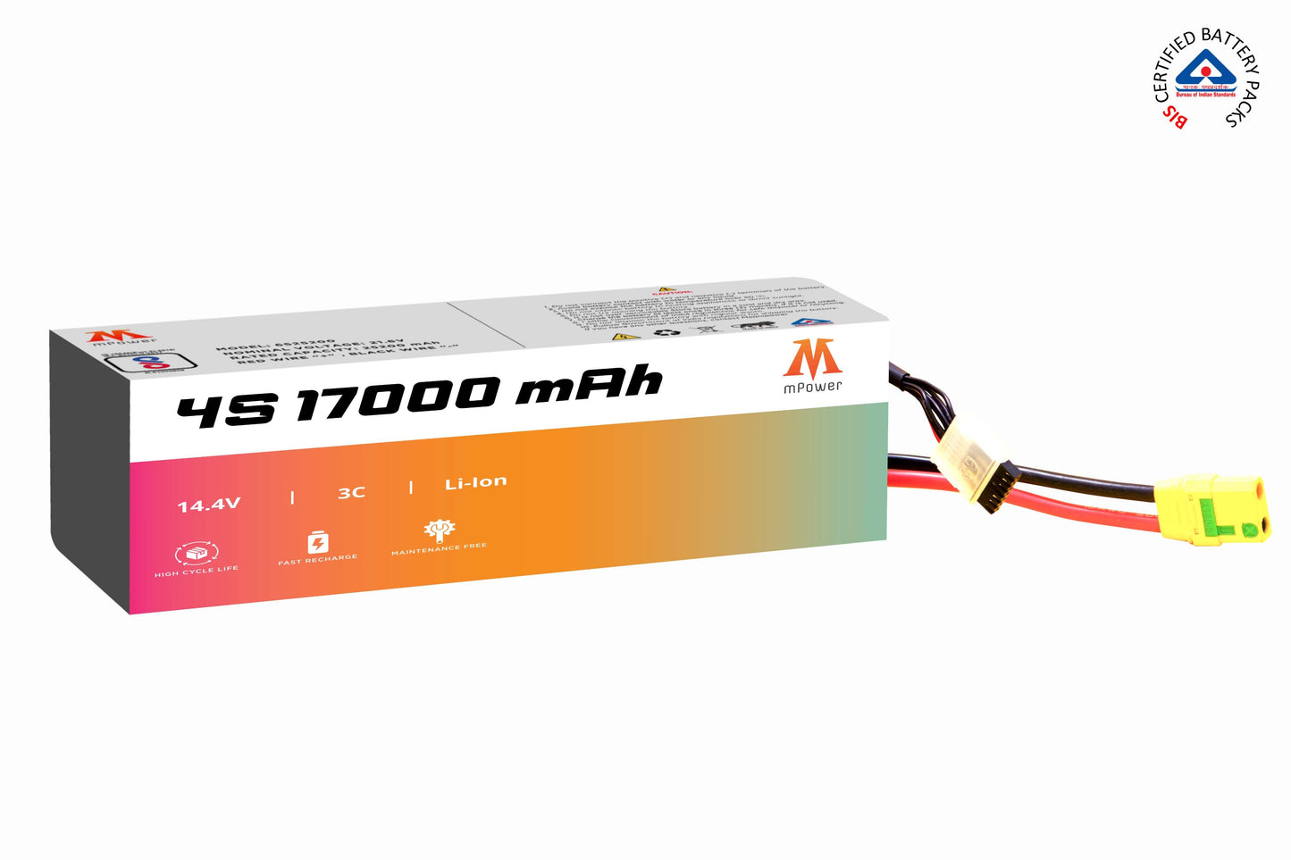 mPower 4S 17000mAh Lithium-Ion Battery for Surveillance Drones-mpowerlithium