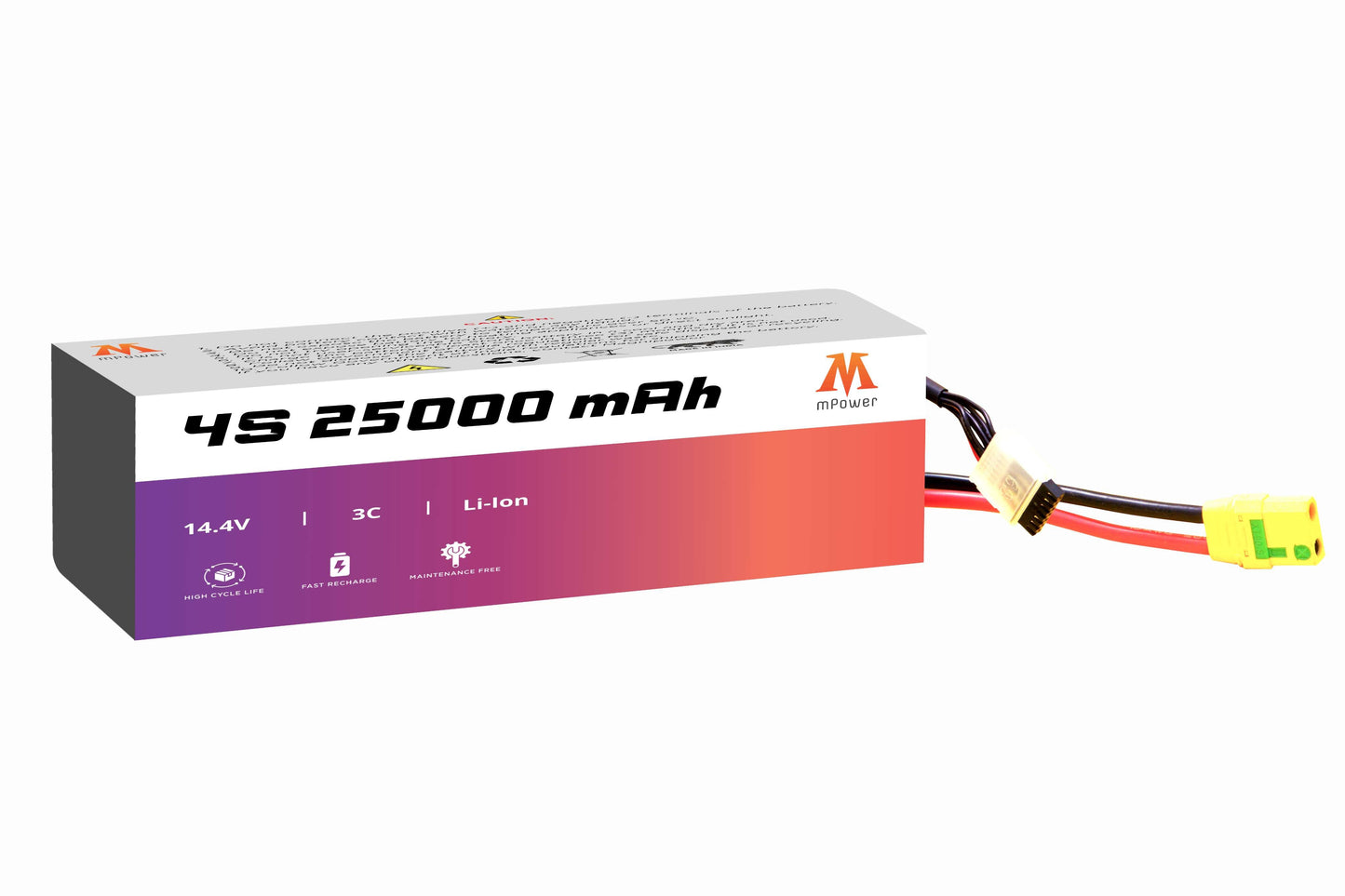 mPower 4S 25000mAh Lithium-Ion Battery for Surveillance Drones-mpowerlithium