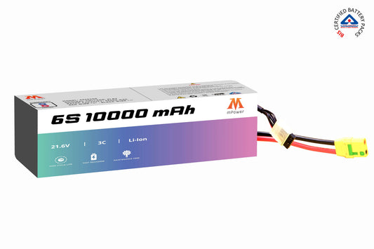 mPower 6S 10000mAh Lithium-Ion Battery for Surveillance Drones-mpowerlithium