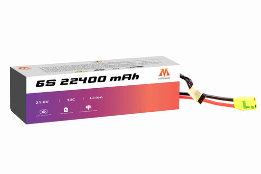 mPower 6S 22400mAh Lithium-Ion Battery for Survey Drones-mpowerlithium