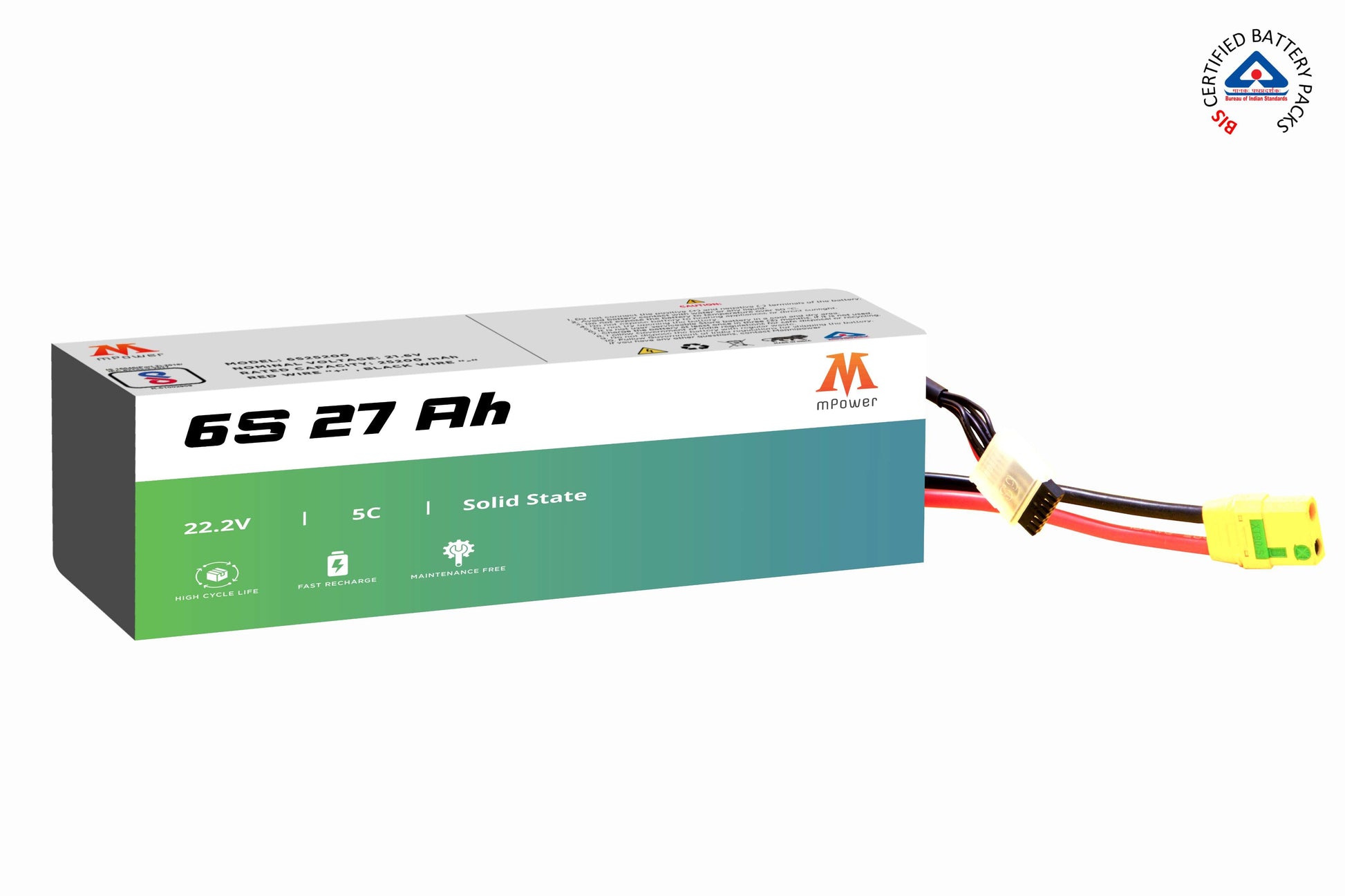 mPower 6S 27Ah Solid States Battery for Delivery Drones-mpowerlithium