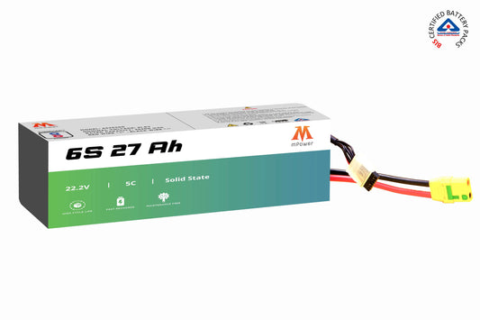 mPower 6S 27Ah Solid States Battery for Delivery Drones-mpowerlithium