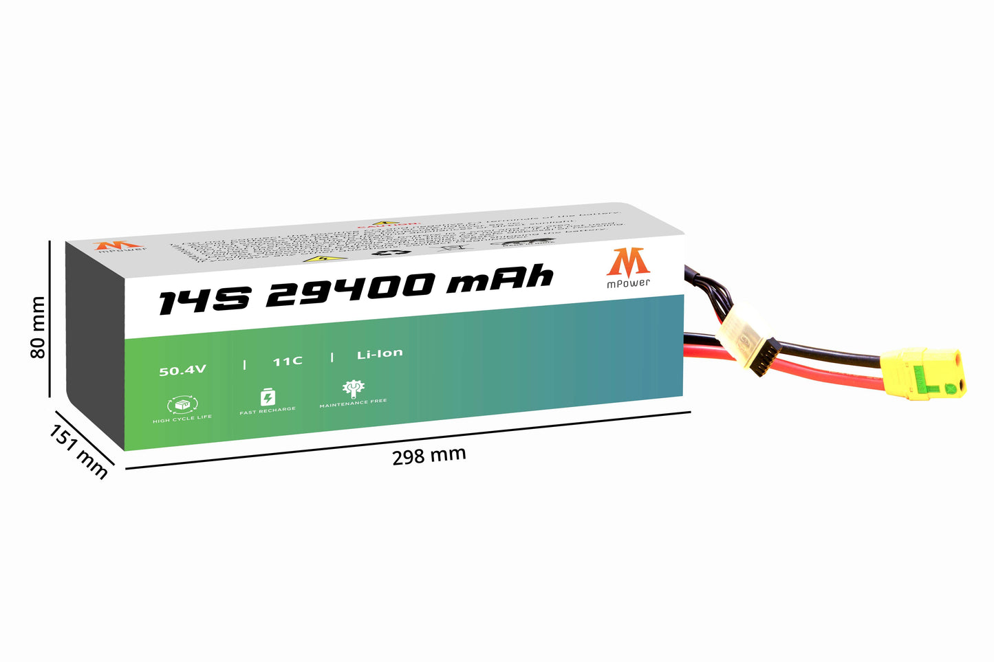 mPower 14S 29400mAh Lithium-Ion Battery for Survey Drones-mpowerlithium