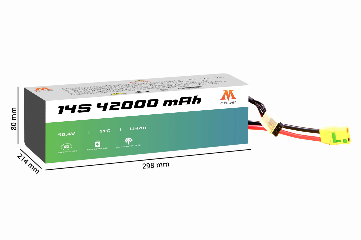 14S 42000mAh Lithium Battery Survey Drones