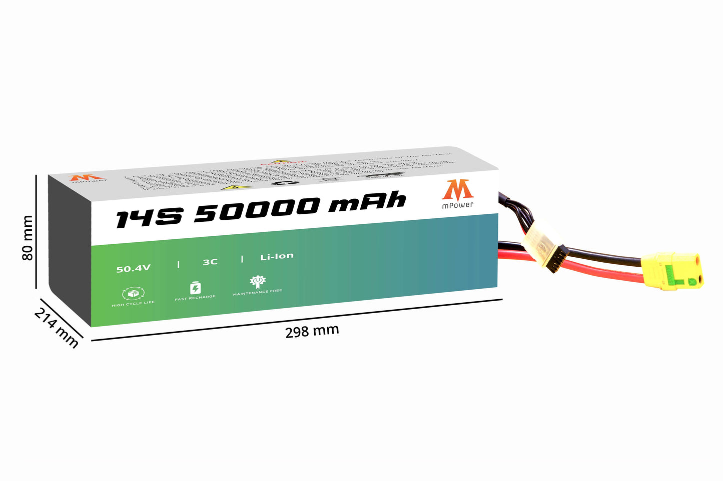 14S 50000mAh Lithium Battery Delivery Drones