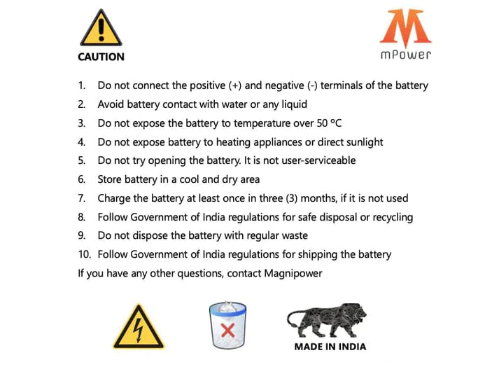 mPower 14S 30Ah Solid States Battery for Delivery Drones