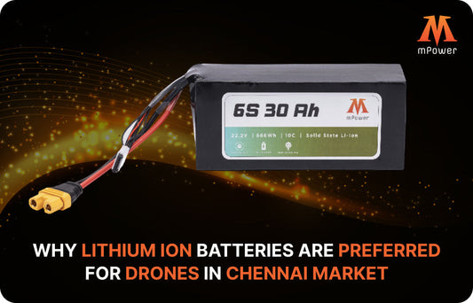 Why Lithium Ion Batteries Are Preferred for Drones in Chennai Market