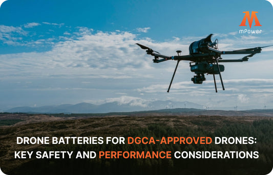 Drone Batteries for DGCA-Approved Drones: Key Safety and Performance Considerations