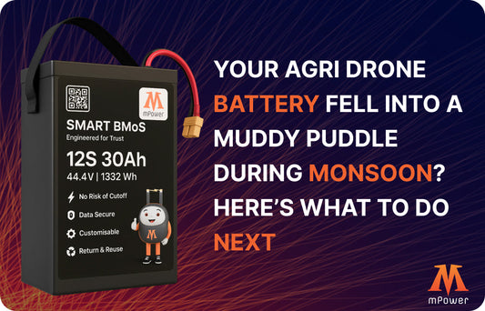 Your Agri Drone Battery Fell into a Muddy Puddle During Monsoon? Here’s What to Do Next