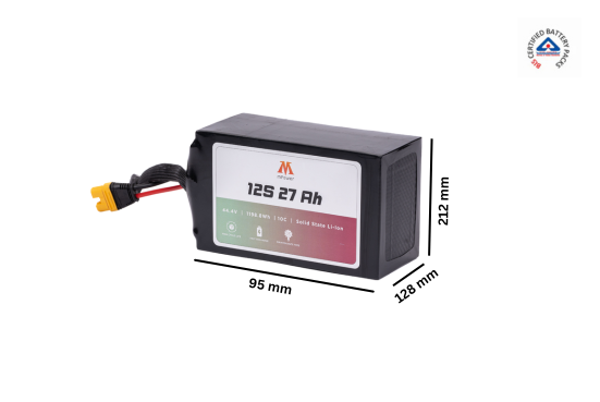 mPower 12S 27Ah Solid States Battery for Delivery Drones