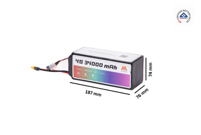 mPower 4S 34000mAh Lithium-Ion Battery for Surveillance Drones