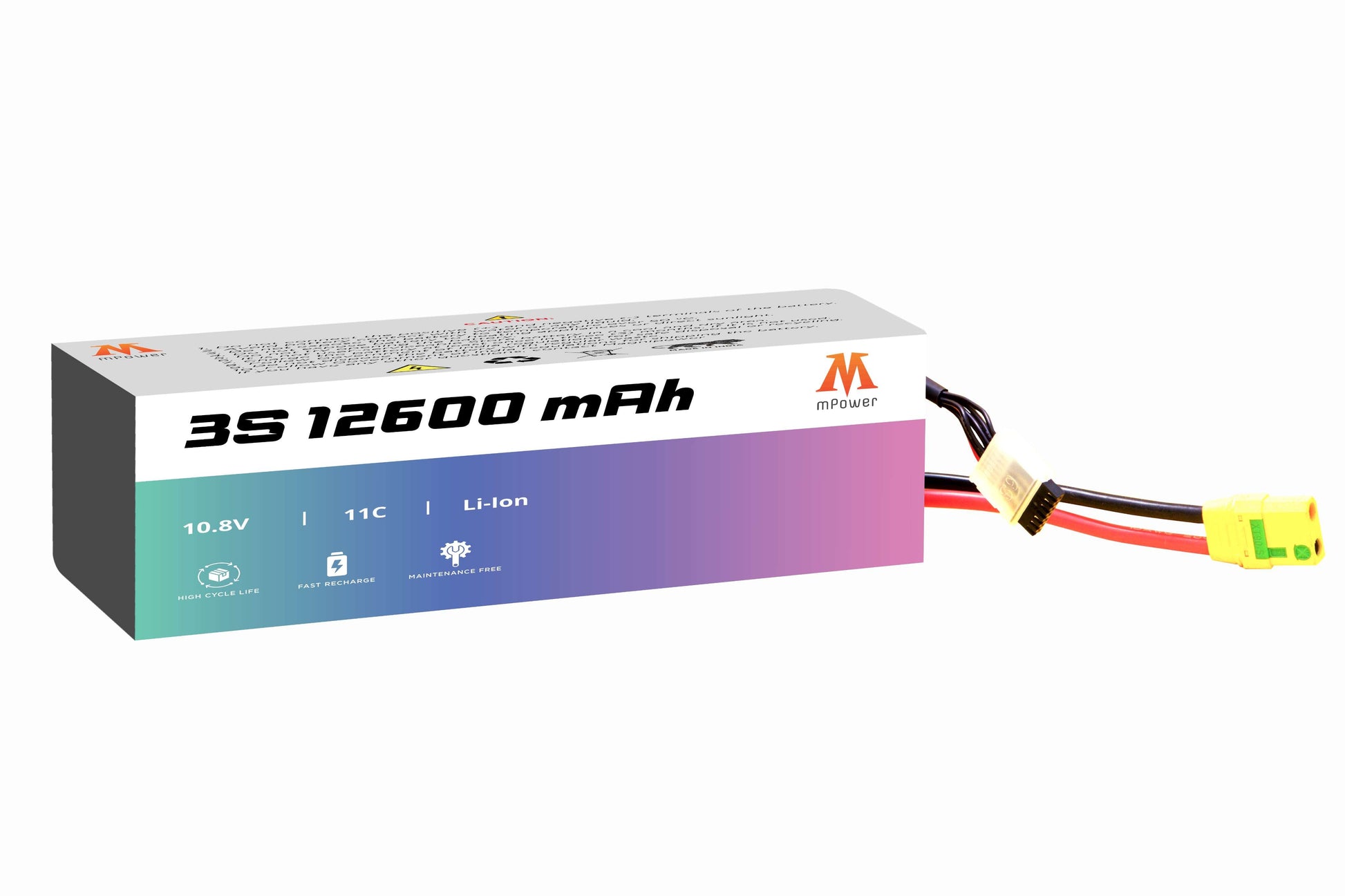 mPower 3S 12600mAh Lithium-Ion Battery for Surveillance Drones-mpowerlithium