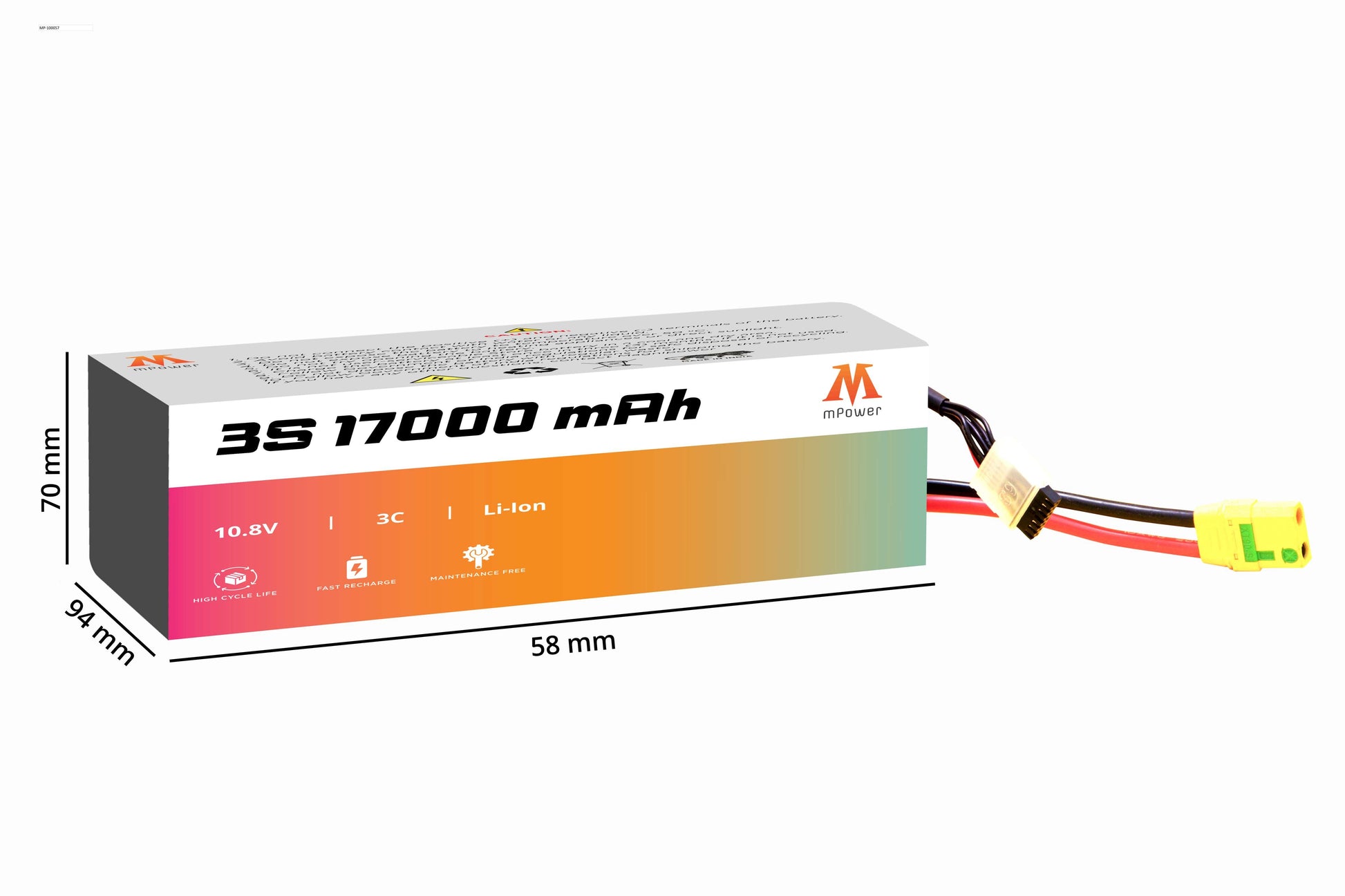 mPower 3S 17000mAh Lithium-Ion Battery for Survey Drones-mpowerlithium