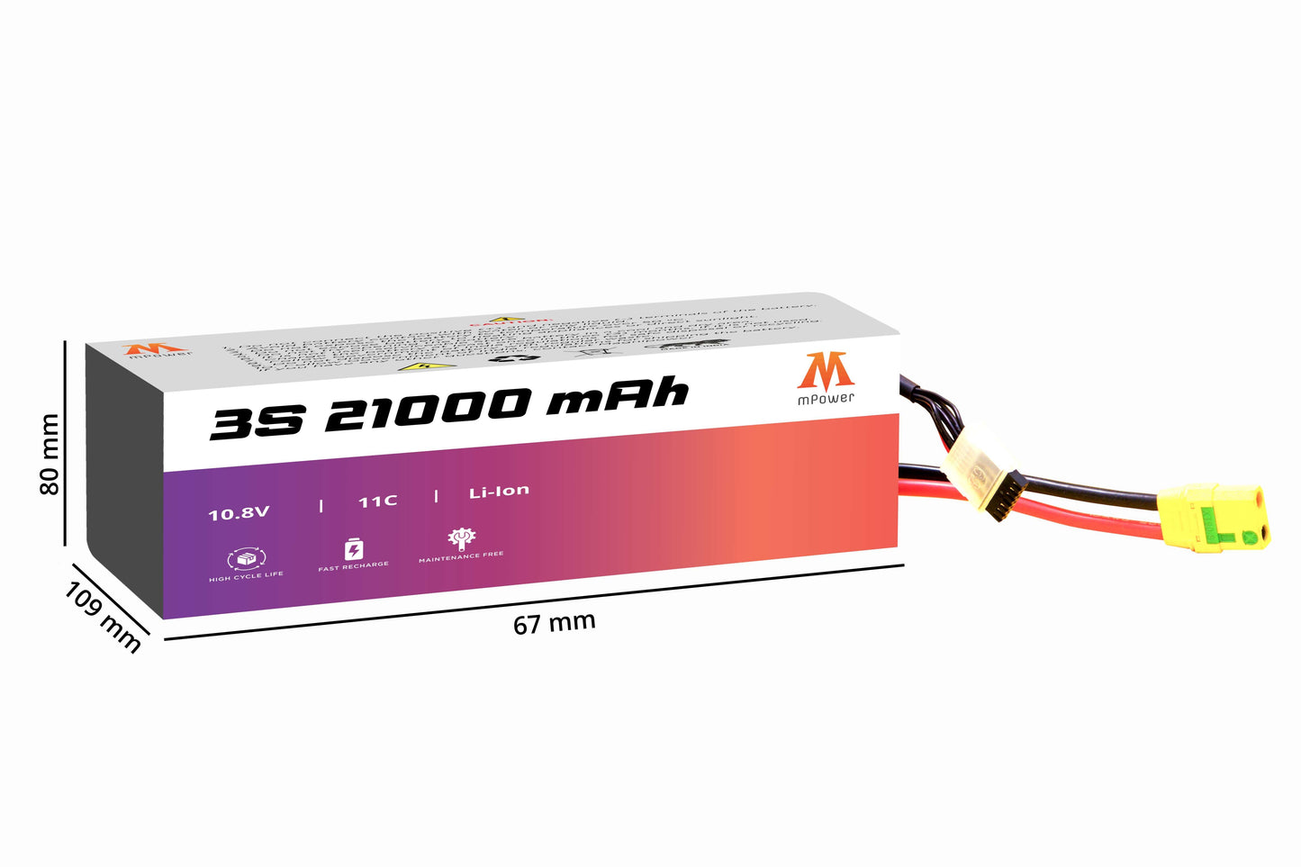 mPower 3S 21000mAh 11C Lithium-Ion Battery for Surveillance Drones-mpowerlithium