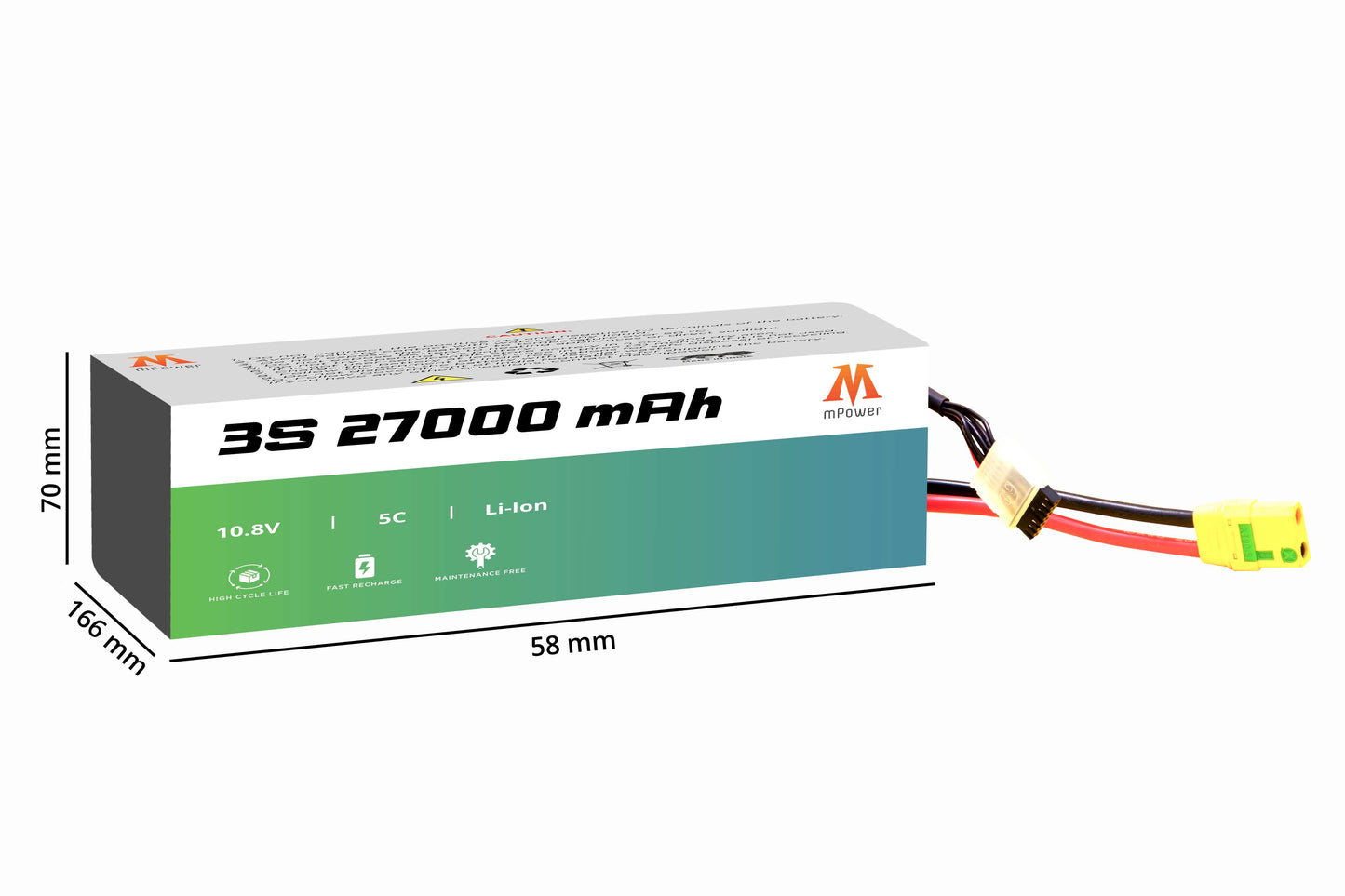mPower 3S 27000mAh Lithium-Ion Battery for Surveillance Drones