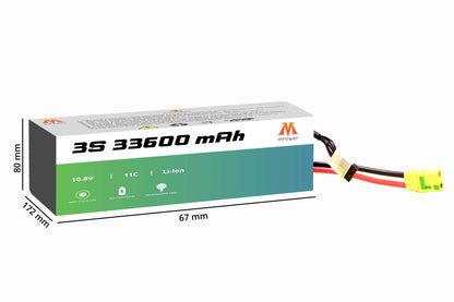 mPower 3S 33600mAh Lithium-Ion Battery for Surveillance Drones-mpowerlithium