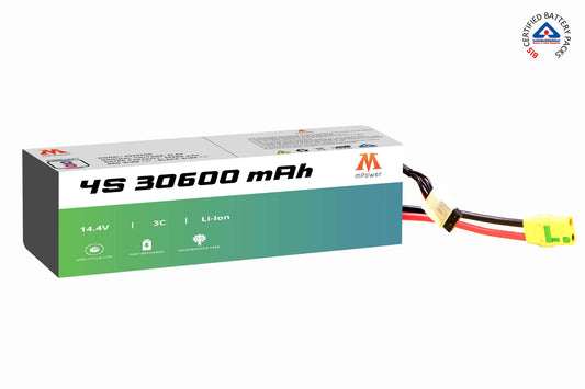 mPower 4S 30600mAh Lithium-Ion Battery for Survey Drones-mpowerlithium