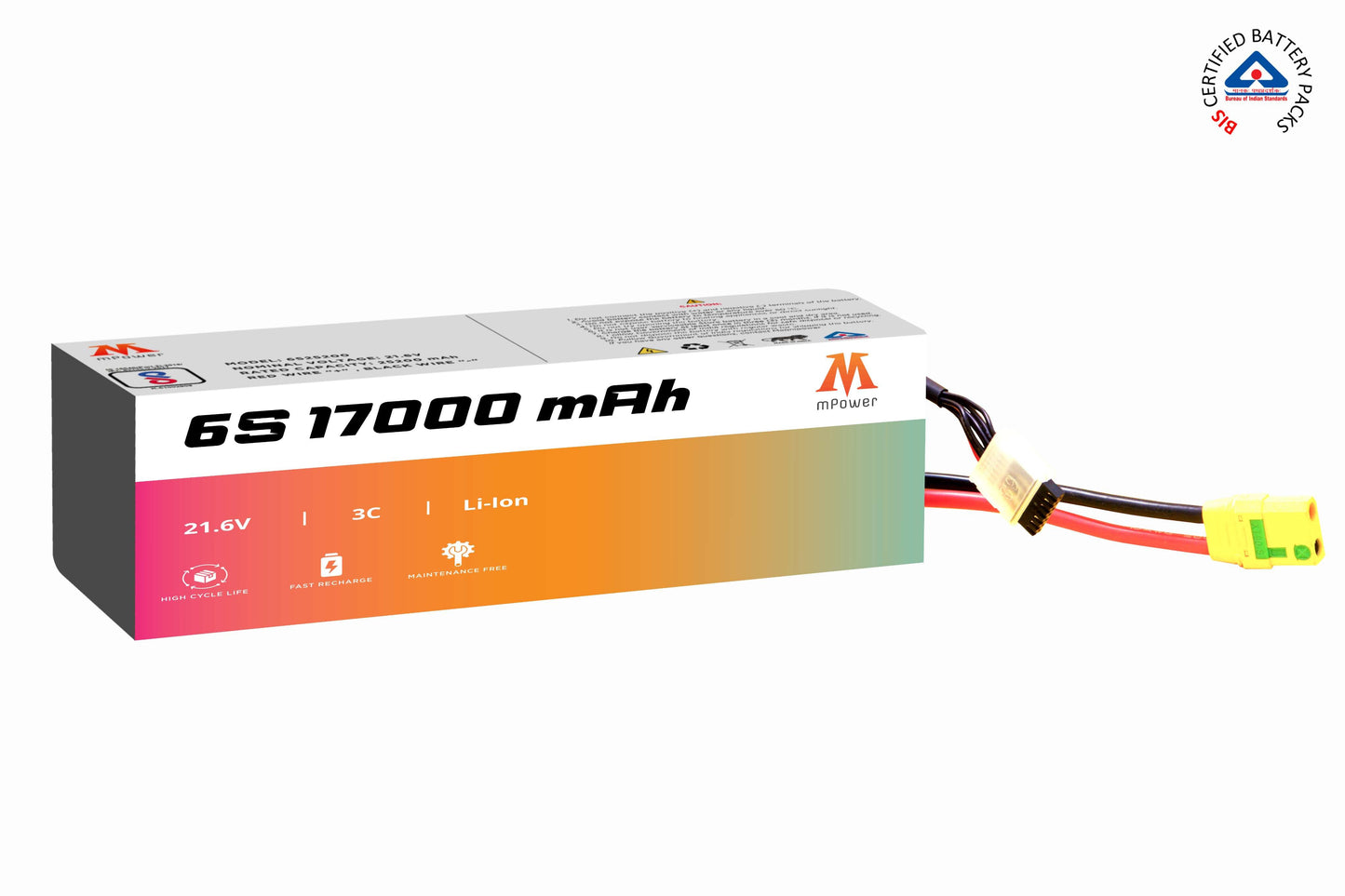 mPower 6S 17000mAh Lithium-Ion Battery for Surveillance Drones
