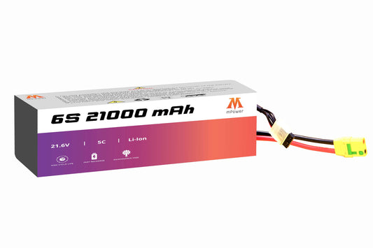 mPower 6S 21000mAh 5C Lithium-Ion Battery for Surveillance Drones-mpowerlithium