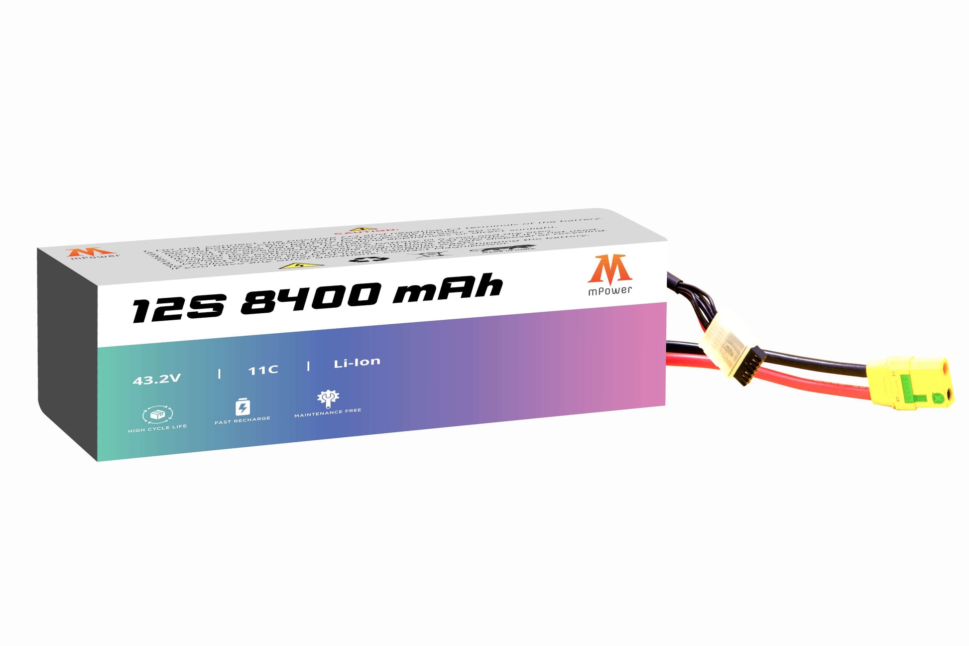 mPower 12S 8400mAh Lithium-Ion Battery for Survey Drones-mpowerlithium