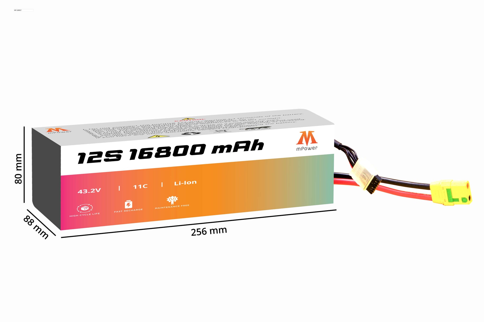 mPower 12S 16800mAh Lithium-Ion Battery for Survey Drones-mpowerlithium