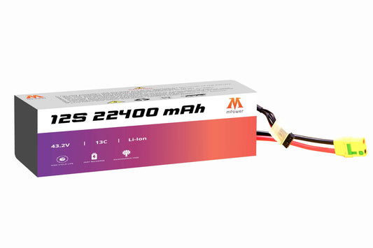 mPower 12S 22400mAh Lithium-Ion Battery for Survey Drones-mpowerlithium
