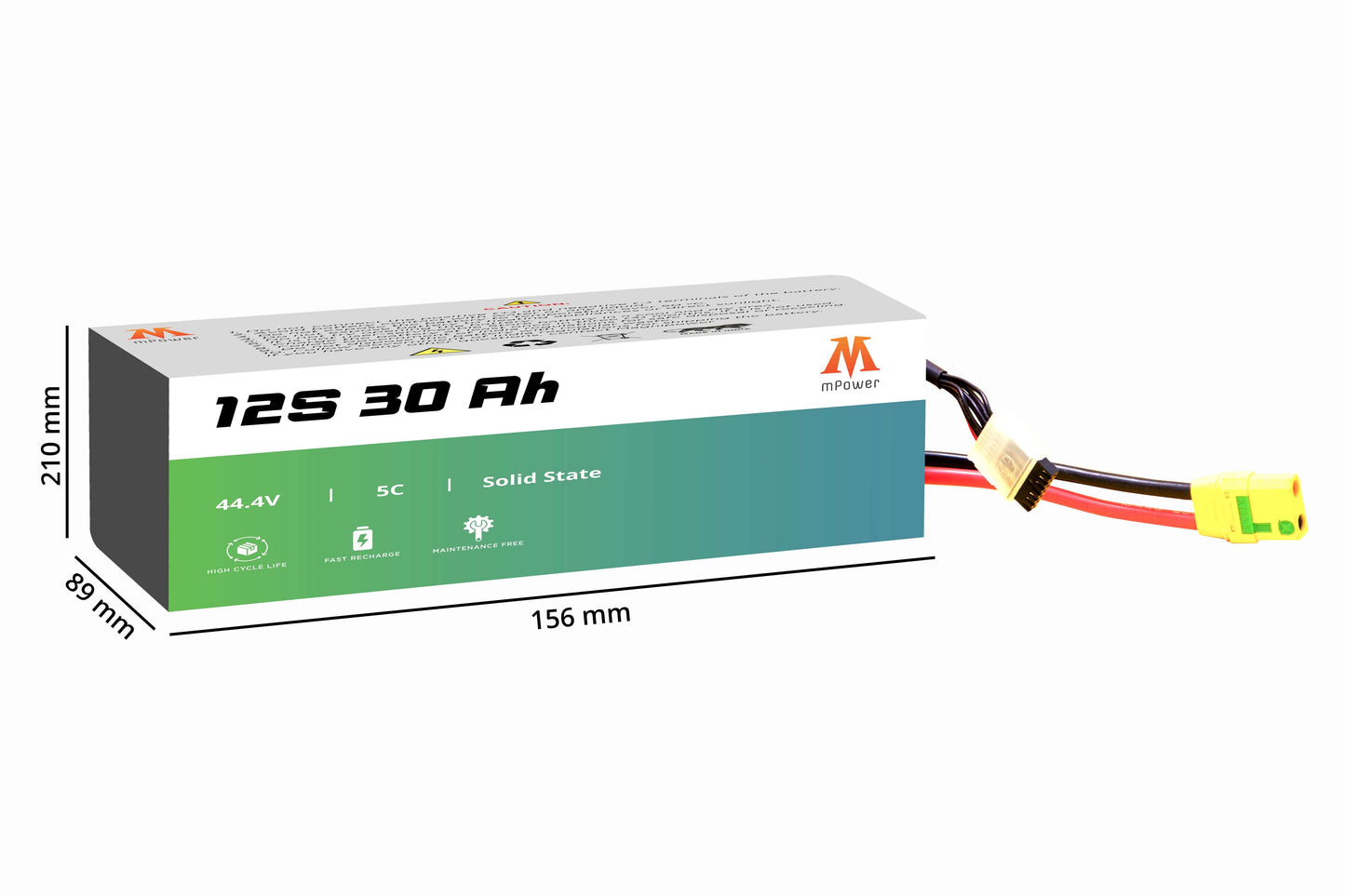 mPower 12S 30Ah Solid States Battery for Delivery Drones