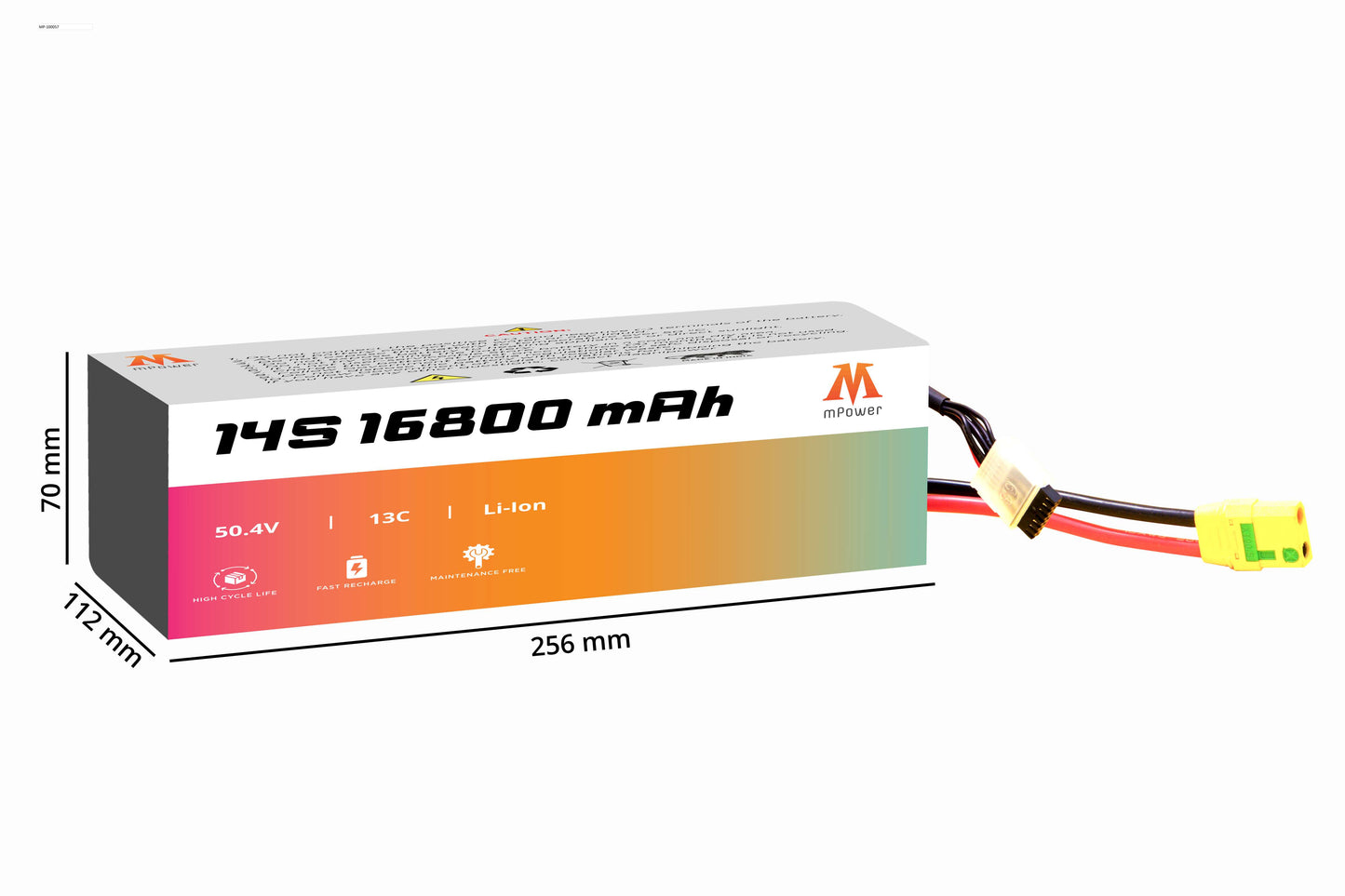 mPower 14S 16800mAh 13C Lithium-Ion Battery for Surveillance Drones-mpowerlithium