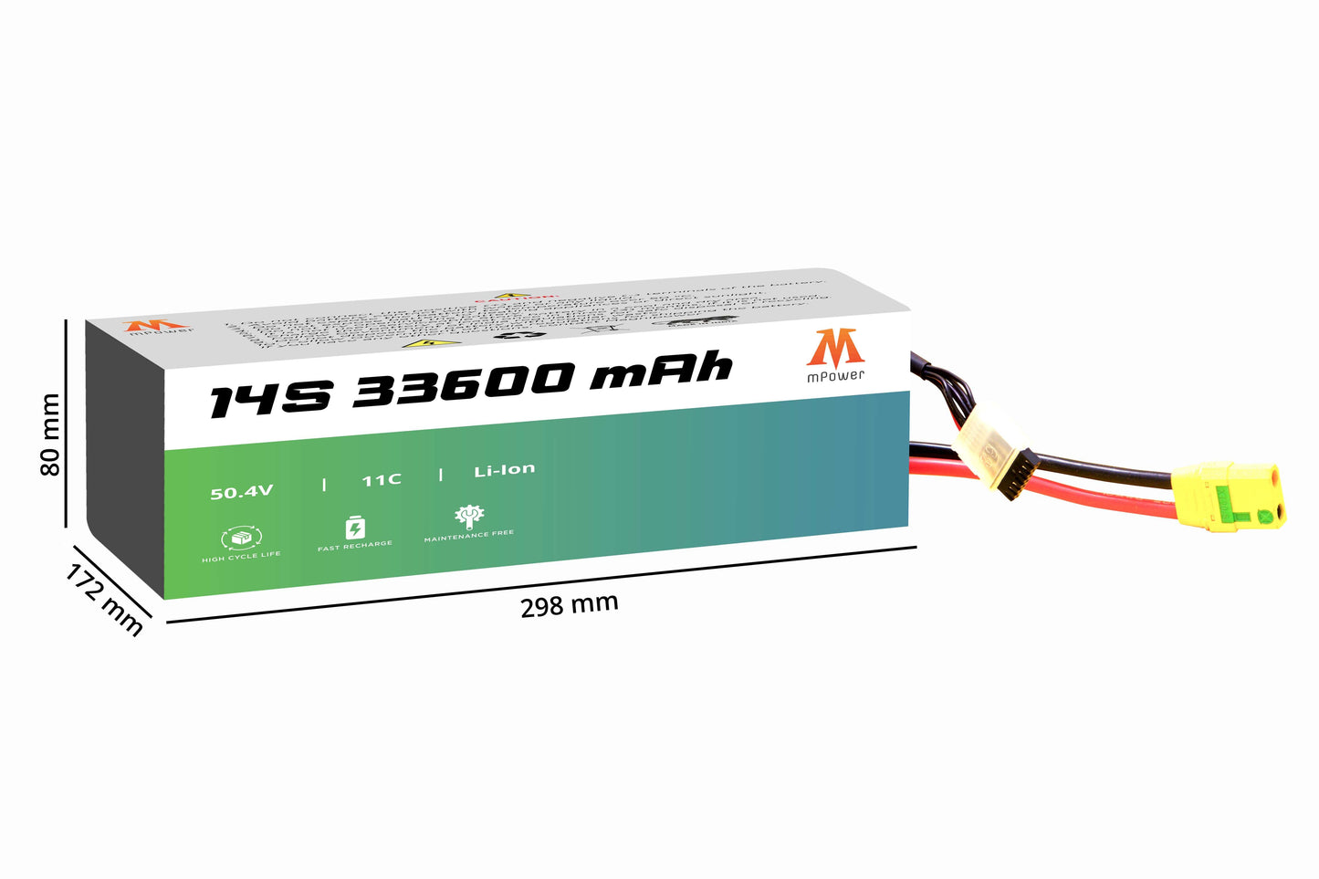 mPower 14S 33600mAh Lithium-Ion Battery for Survey Drones-mpowerlithium