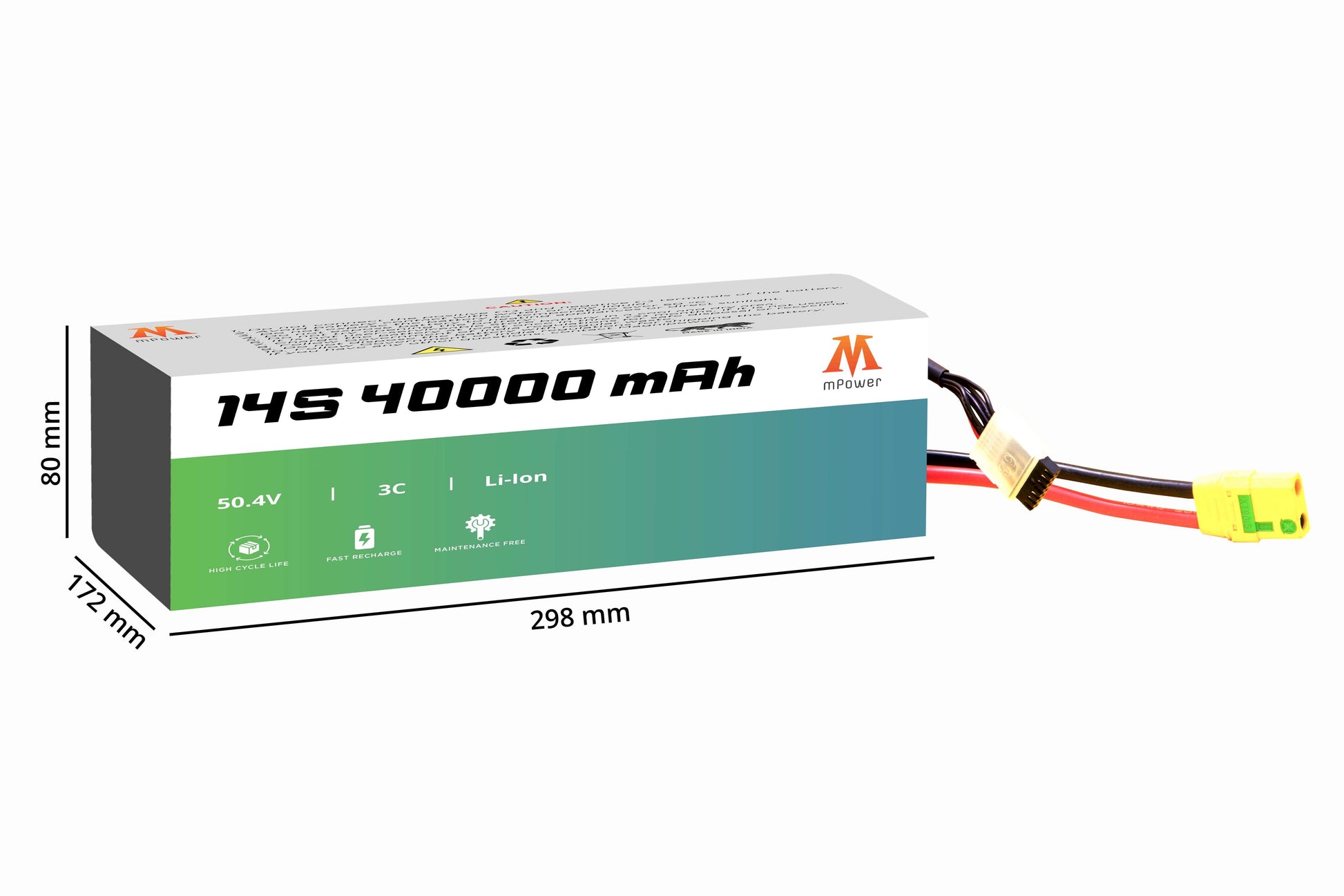mPower 14S 40000mAh Lithium-Ion Battery for Delivery Drones-mpowerlithium